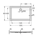Душевой поддон Grohe 120 х 80 см, универсальный (39305000) фото 5 Aquada.com.ua