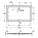 Душевой поддон Grohe 140 х 90 см, универсальный (39307000) фото 6 Aquada.com.ua