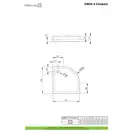 Radaway Siros Compact Душовий піддон 900х900, білий (SBA9917-2)