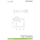 Radaway Siros C Compact Душовий піддон, 90x90 см (SBC9917-2)