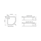 Душевой поддон Ravak Galaxy Pro Chrome 900х900 мм (XA247701010) фото 3 Aquada.com.ua