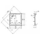 Душевой поддон акриловый Ravak Modena Slim 90 х 90 х h12,5 см, с сифоном Slim 90 хром (XАU0000031) фото 3 Aquada.com.ua