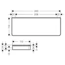 Полочка 300 мм Axor Universal Accessories, хром/стекло матовое (42838000) фото 4 Aquada.com.ua
