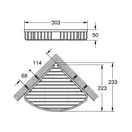 Полиця у ванну кутова Grohe Bau Cosmopolitan Neutral (40663001)