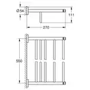 Полиця для рушників у ванну Grohe Essentials New (40800001)