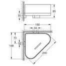Полиця у ванну кутова Grohe Selection (41038000)