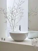 Раковина накладная на столешницу Ø 48 х 22 см AXA DP, белый матовый (832012) фото 2 Aquada.com.ua