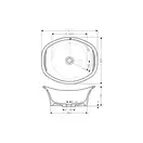 Раковина накладная на столешницу Axor (Hansgrohe) Urquiola 511 х 427 мм (11301000) фото 2 Aquada.com.ua