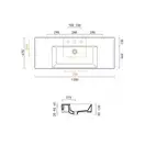 Раковина подвесная Catalano Premium Up 120 x 47 см (112VPUP00) фото 4 Aquada.com.ua