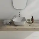 Раковина накладная на столешницу Catalano Green Lux / Colori 40 х 40 см Satin cement (140APGRLXCS) фото 2 Aquada.com.ua