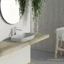 Раковина полувстраиваемая Catalano Green Lux / Colori 50 х 38 см, Satin cement (150AGRLXCS) фото 2 Aquada.com.ua