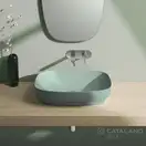Раковина накладная на столешницу Catalano Green Lux / Colori 60 х 38 см, зелёный матовый (160AGRLXVS) фото 2 Aquada.com.ua