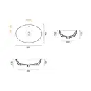 Раковина накладная на столешницу Catalano Gold & Silver 60 х 42 см (160VLNBO) фото 3 Aquada.com.ua