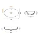 Раковина накладная на столешницу Catalano Gold & Silver 70 х 42 см (170VLNNO) фото 3 Aquada.com.ua