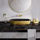 Раковина накладная на столешницу Catalano Gold & Silver 80 х 40 см (180APGRLXNO) фото 2 Aquada.com.ua