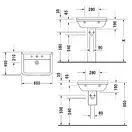 Раковина Duravit Starck 3 60х45 см (0300600000) фото 4 Aquada.com.ua