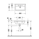 Раковина Duravit Starck 3 60х37 см (0301600000) фото 3 Aquada.com.ua