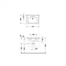 Раковина Duravit Starck 3 79х49 см (0304700000) фото 3 Aquada.com.ua