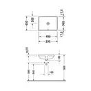 Раковина Duravit Starck 3 53х40 см (под столешницу, шлифованный вариант) (0305490022) фото 3 Aquada.com.ua