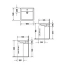 Раковина Duravit Starck 3 60х54,5 см (0312600000) фото 3 Aquada.com.ua