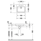 Раковина встраиваемая на столешницу (сверху) Duravit Me by Starck 50 х 46,5 см (0315500000) фото 2 Aquada.com.ua