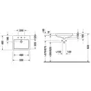 Раковина встраиваемая на столешницу (сверху) Duravit Vero 55 х 46,5 см (0315550000) фото 2 Aquada.com.ua