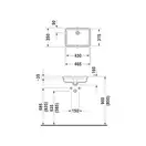 Раковина Duravit Vero 46,5х35 см (под столешницу) (0330430000) фото 2 Aquada.com.ua