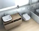 Раковина накладная на столешницу Duravit DuraStyle 43 х 43 см (0349430000) фото 3 Aquada.com.ua