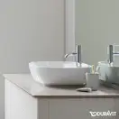 Раковина на столешницу Duravit Luv 400мм, с плоскостью для смесителя (0380600000) фото 3 Aquada.com.ua