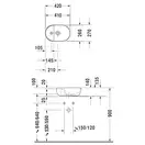 Раковина на столешницу Duravit Luv 420мм, с плоскостью для смесителя (0381420000) фото 3 Aquada.com.ua