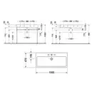 Раковина Duravit Vero 100х47 см (0454100000) фото 2 Aquada.com.ua