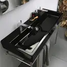 Раковина накладная на столешницу Duravit Vero 100 х 47 см, черный (0454100800) фото 2 Aquada.com.ua