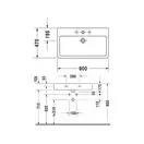 Раковина Duravit Vero 80х47 см (0454800027) фото 2 Aquada.com.ua