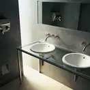 Встраиваемая раковина Duravit Architec d=47 см, с переливом (0468470000) фото 2 Aquada.com.ua