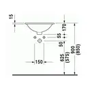 Встраиваемая раковина Duravit Architec d=47 см, с переливом (0468470000) фото 4 Aquada.com.ua