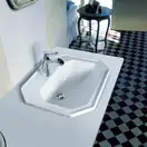 Встраиваемая раковина Duravit 1930 580 х 470 мм (3 отверстия для смесителя) (0476580030) фото 2 Aquada.com.ua