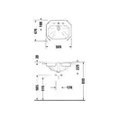 Встраиваемая раковина Duravit 1930 580 х 470 мм (3 отверстия для смесителя) (0476580030) фото 3 Aquada.com.ua