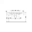 Раковина для мебели Duravit 2nd floor 120х50,5 см (0491120024) фото 3 Aquada.com.ua