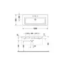 Раковина для мебели Duravit 2nd floor 120х50,5 см (0491120060) фото 2 Aquada.com.ua