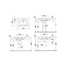 Раковина накладная на столешницу Duravit 2nf floor 80х50 см (0491800060) фото 3 Aquada.com.ua