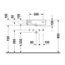Маленькая (мини) раковина Duravit Vero 50 х 25 см, отверстие для смесителя слева (0703500009) фото 3 Aquada.com.ua