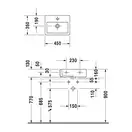 Раковина Duravit Vero 45х35 см (0704450027) фото 3 Aquada.com.ua