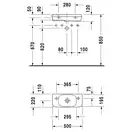 Маленькая (мини) раковина Duravit DuraStyle 50 х 22 см (0713500009) фото 2 Aquada.com.ua