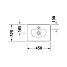 Раковина мебельная Duravit Viu 45 х 32 см (0733450041) фото 3 Aquada.com.ua