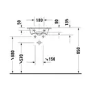 Раковина мебельная Duravit Viu 45 х 32 см (0733450041) фото 4 Aquada.com.ua