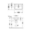 Раковина Duravit Starck 3 45х32 см (0750450000) фото 4 Aquada.com.ua
