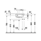 Раковина Duravit Starck 3 40х26 см (отверстие для смесителя справа) (075140000) фото 4 Aquada.com.ua