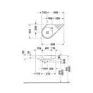 Подвесной умывальник Duravit Architec, чаша слева (0764650000) фото 3 Aquada.com.ua