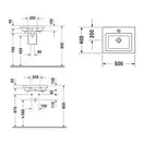 Подвесной умывальник Duravit 2nd floor 50х40 см (0790500000) фото 3 Aquada.com.ua
