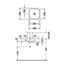 Раковина накладная на столешницу Duravit Happy D.2 40 х 40 см (2314400000) фото 2 Aquada.com.ua